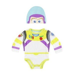 Disney Baby Buzz Lightyear Infant Bodysuit & Hat Set 18-24M Halloween costume